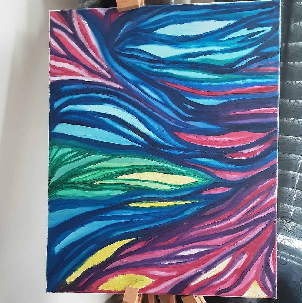 Beautiful abstract painting size 16×20.